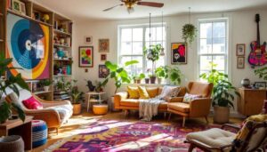 So bunt, eklektisch und ein wenig verrückt ist das Zuhause von Melanie Lynskey und Jason Ritter in Los Angeles